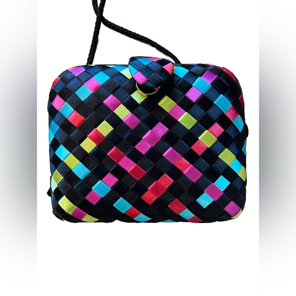 Genie Crossbody Bag with Vibrant Woven Design